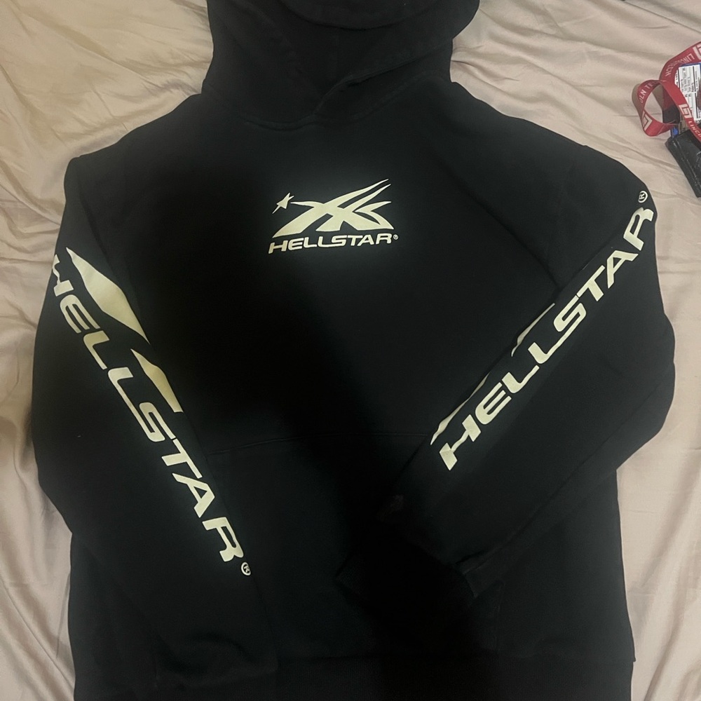 Hellstar Sport Hoodie Black and White
